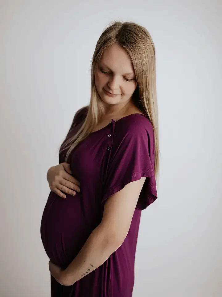 Plum Hospital Gown.webp