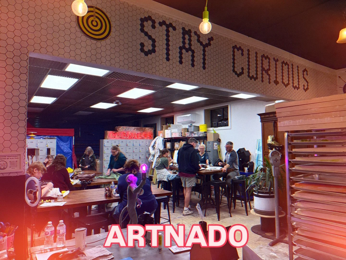 ARTNADO. Our first Sunday night monthly art hangout was so amazing - different people bringing different things to work on but doing it all together!  It&rsquo;s exactly what TAD is all about. We met new people and got a glimpse into various ways to 