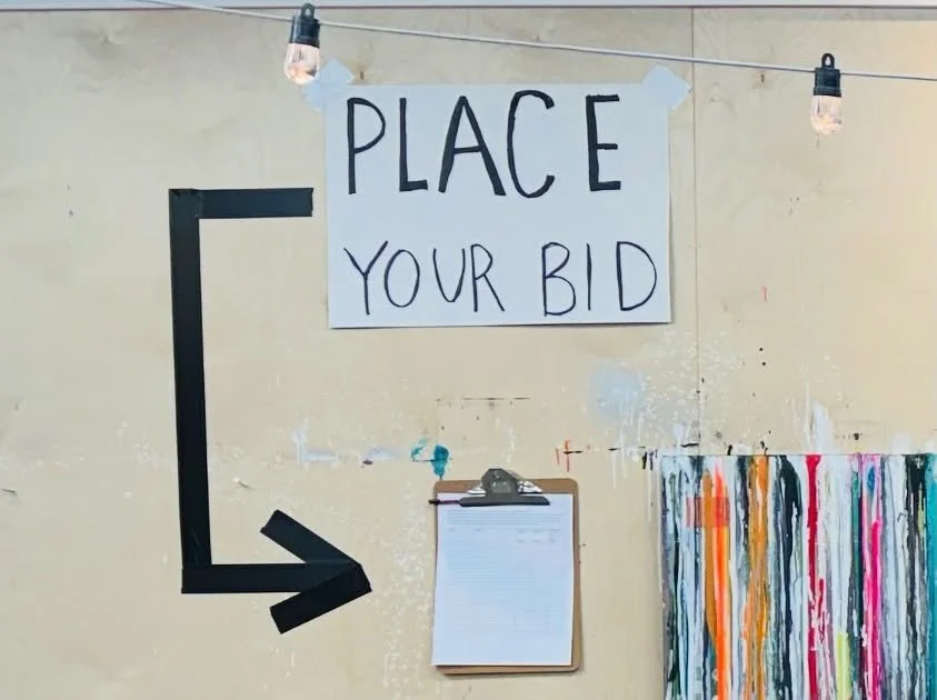 BIDDING IS OPEN!! These were created in our INTENTIONAL CHAOS class and are for sale - proceeds go directly back into our programs!  Send a DM if you are interested in purchasing and we will let you know where the bidding is at. Minimum starting bid 