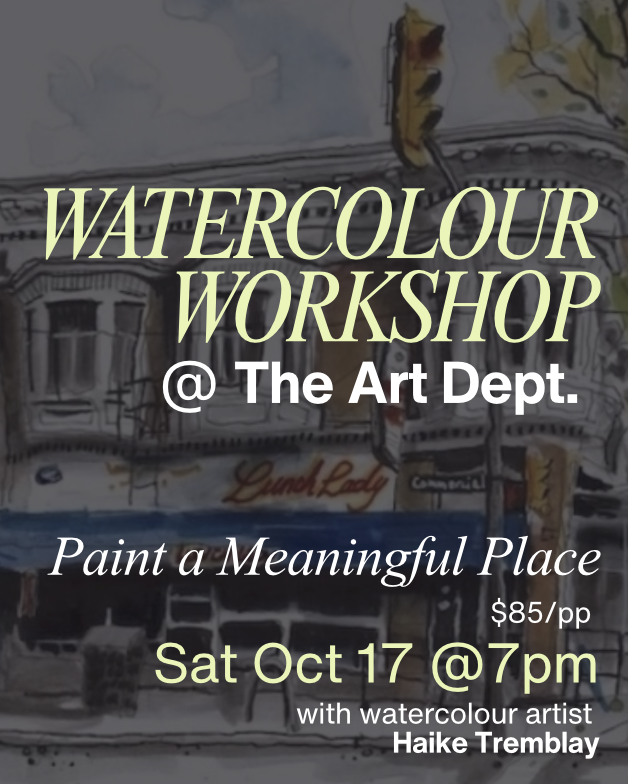 Watercolour Workshop at The Art Department in Tsawwassen