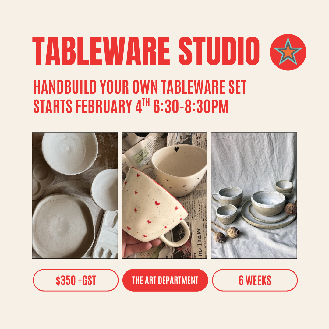 Handbuild your own pottery tableware set