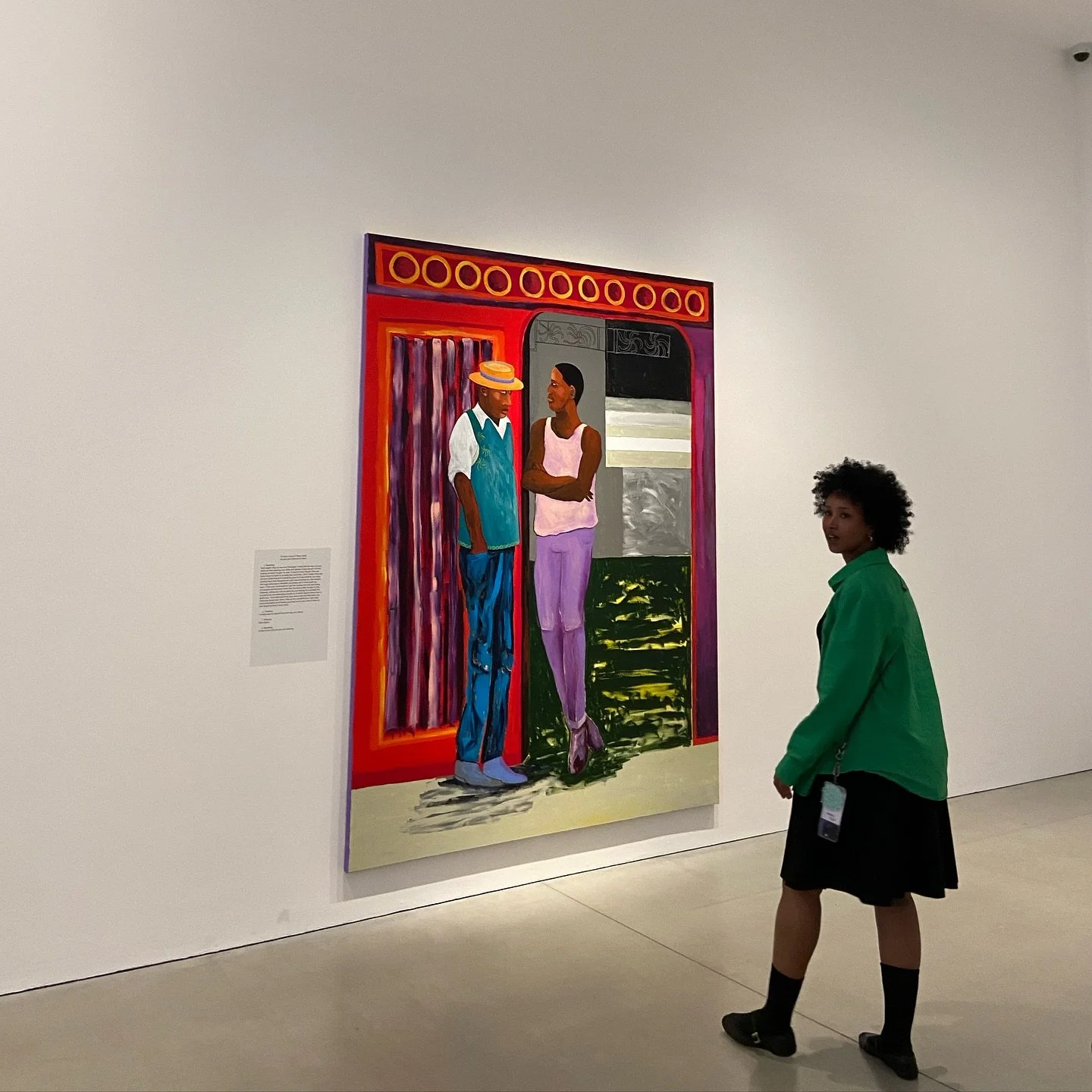 Our Art Trail took us to @kettlesyard to muse over Another Chance Encounter with Lubaina Himid and Magda Stawarska. Lemons, motifs, thinking brain vs talking brain, postcards (let&rsquo;s write to each other more) - the colours! &ldquo;Hello, Sir. Ho