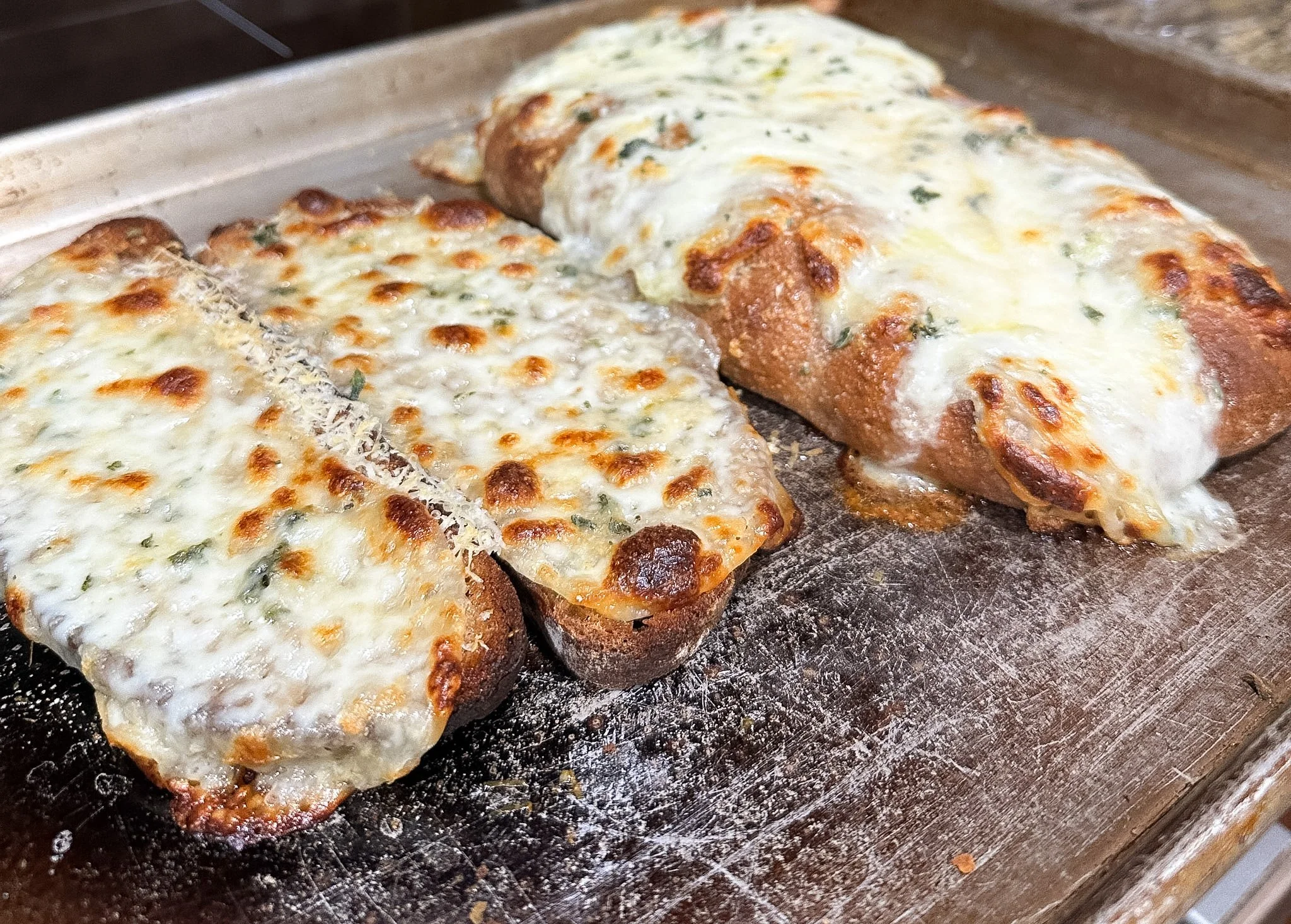 Cheesy bread with Brot Blume Spelt Sourdough