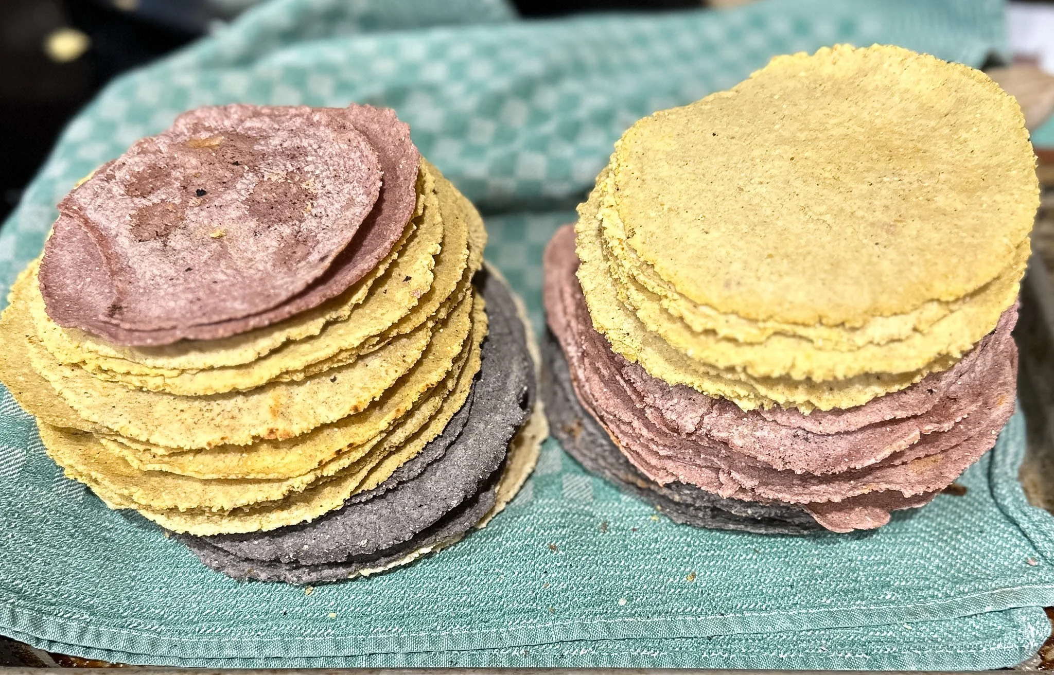 Handmade heirloom corn tortillas