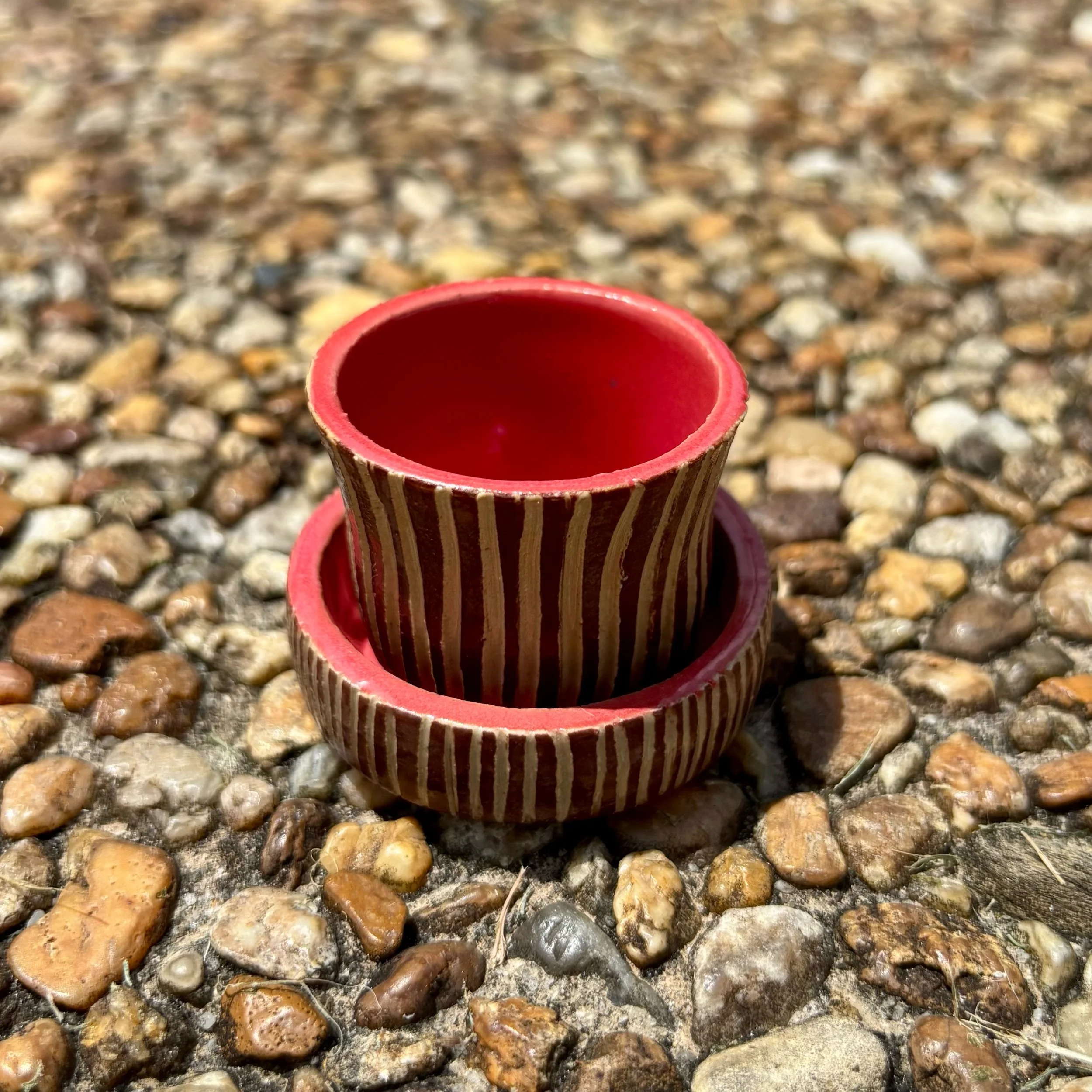 Mini Striped Planter