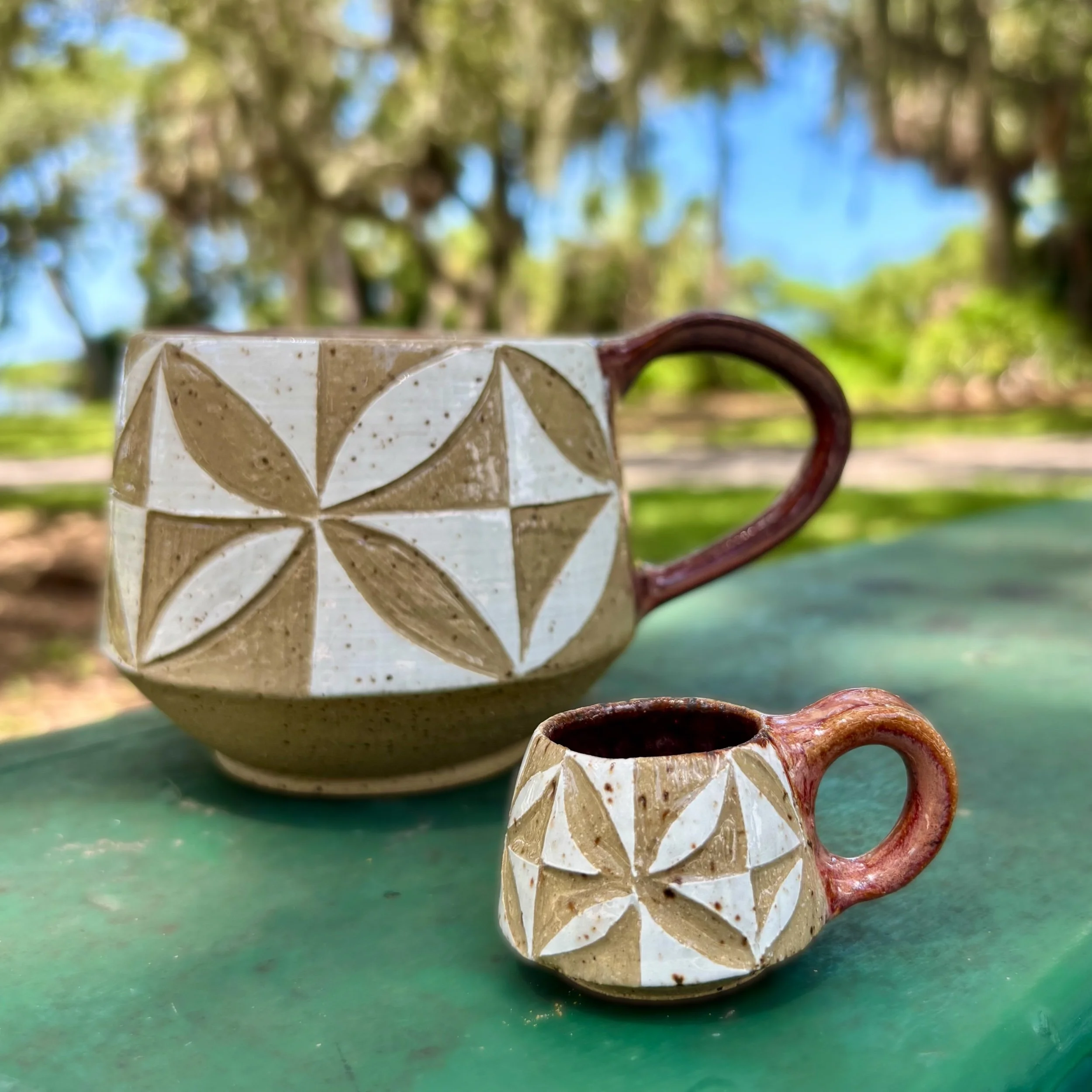 14 oz Mug with Mini Replica