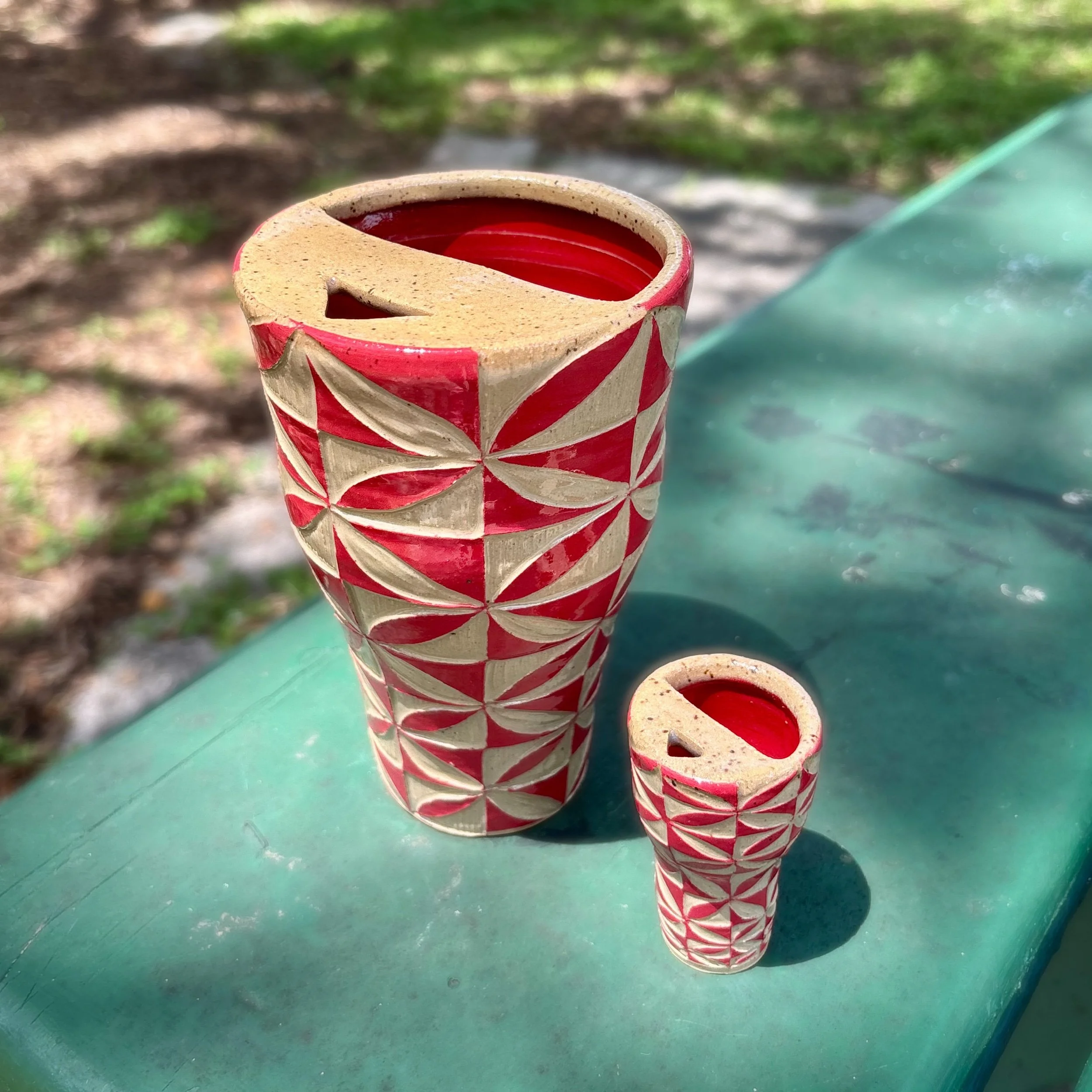 16 oz Ceramic Tumbler with Mini Replica