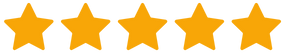 Five gold stars on a yellow background