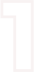 A white number one on a black background.