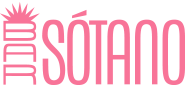 Pink logo with the words 'TVU Sótano' in stylized text.