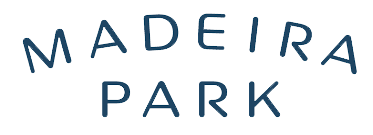 Logo with the words 'Madeira Park' in stylized blue text.