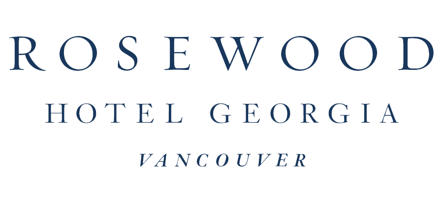 Rosewood Hotel Georgia Vancouver logo in navy blue text.