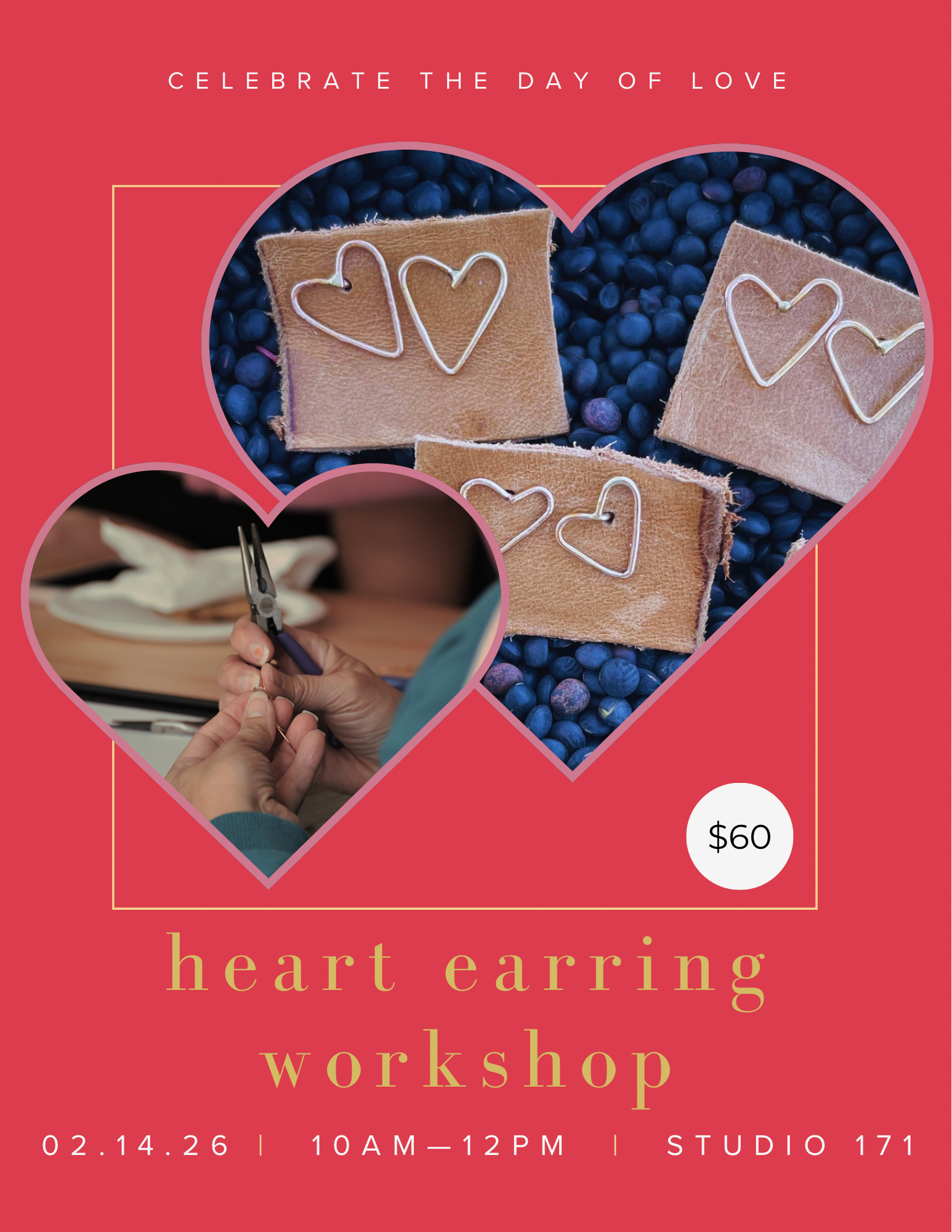 Valentine's Heart Earring Workshop