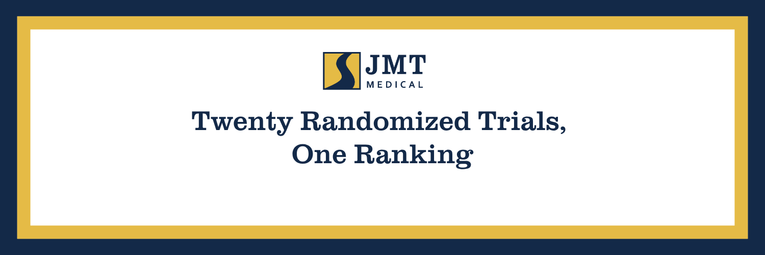 Twenty Randomized Trials, One Ranking