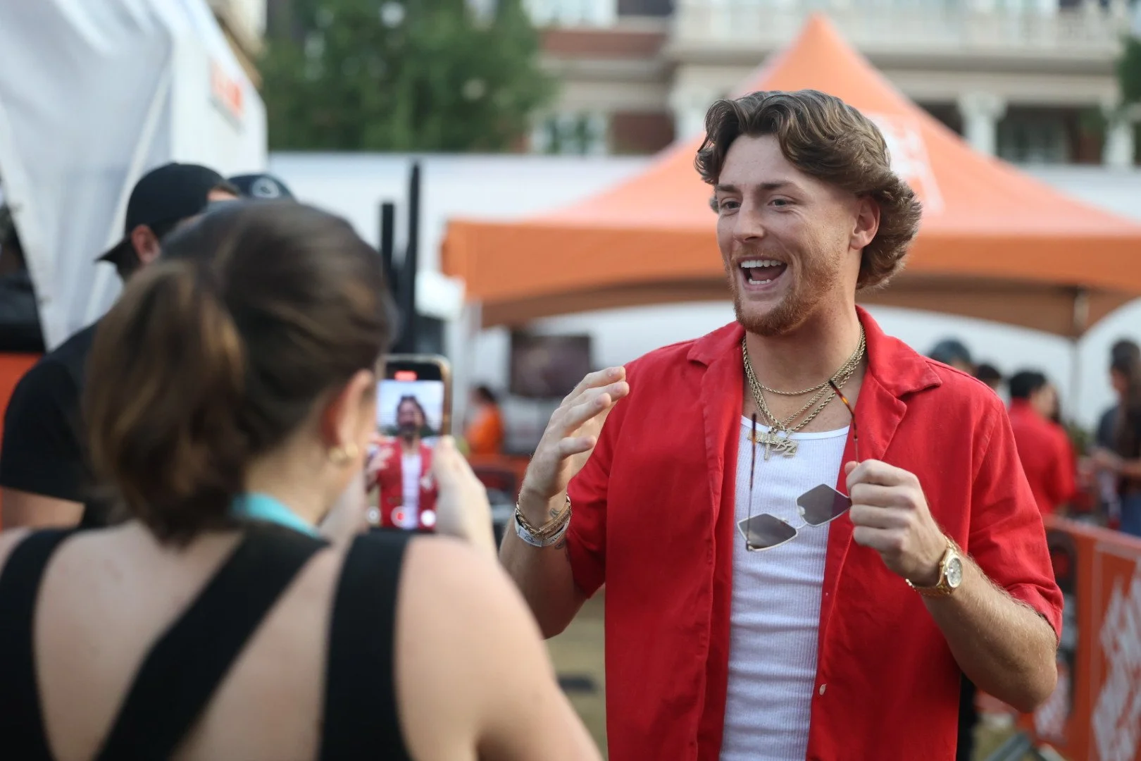 During College GameDay 2025, I conducted a spontaneous interview with Bailey Zimmerman, capturing real-time responses for live coverage.