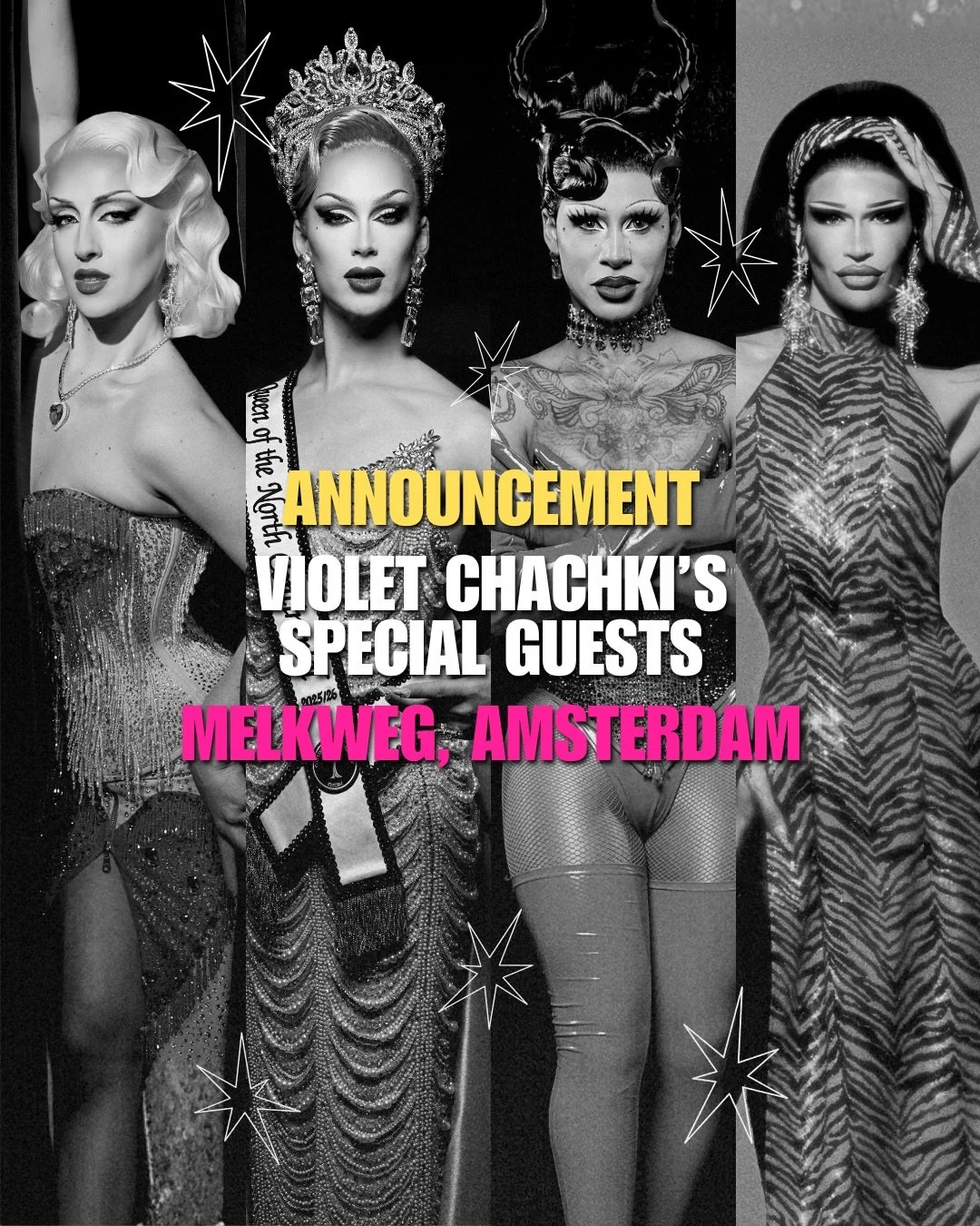 Amsterdam, get ready! ⭐️

Violet Chachki live at Melkweg on July 24; with support from @thecountess.official, @missabbyomg, @pumahilton &amp; @eve.fatale 

Secure your tickets now 🎟️ @melkwegamsterdam and don&rsquo;t miss this iconic start to the Am