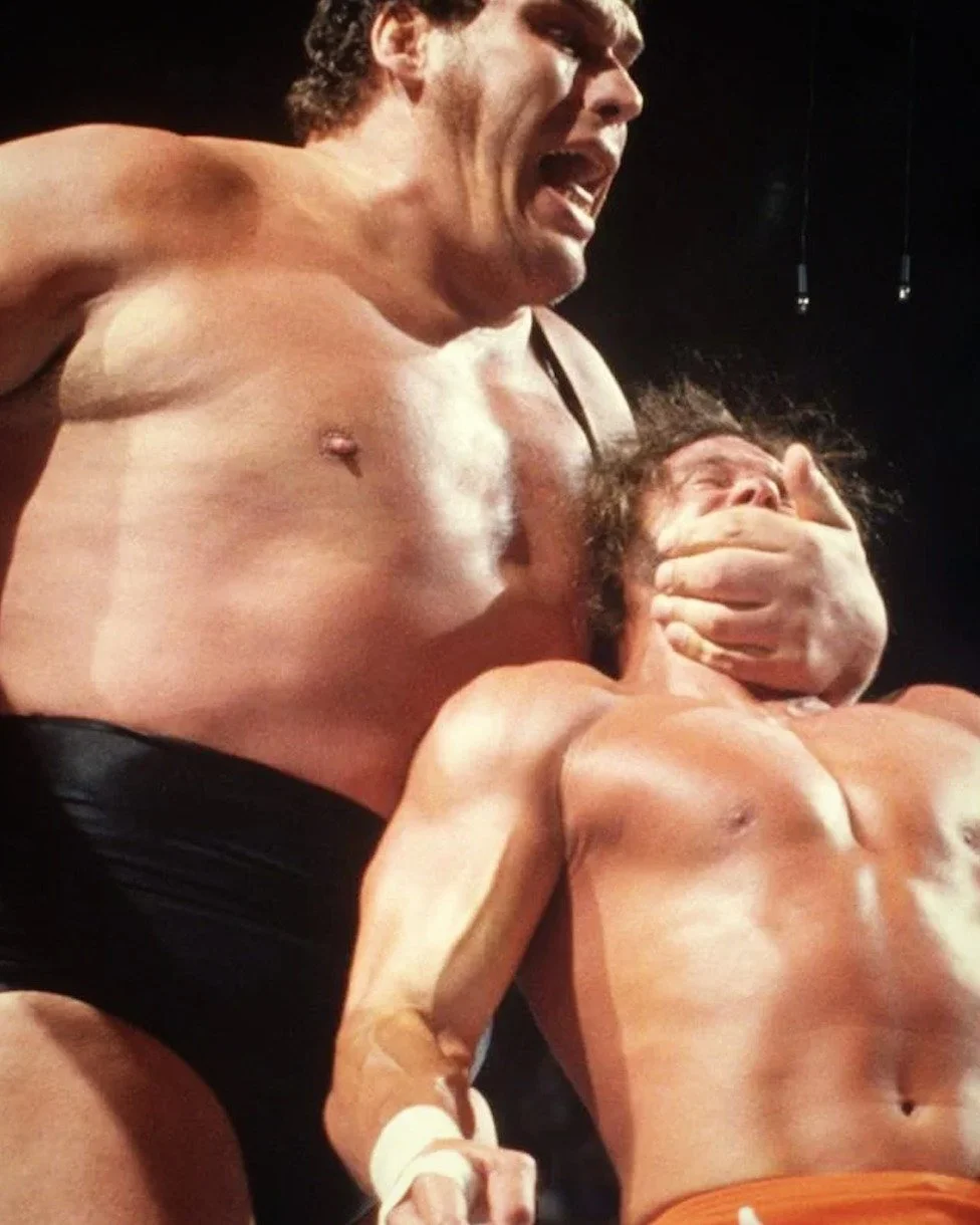 The OG "Big Mouth". Andre the Giant vs. "Macho Man" Randy Savage #andrethegiant