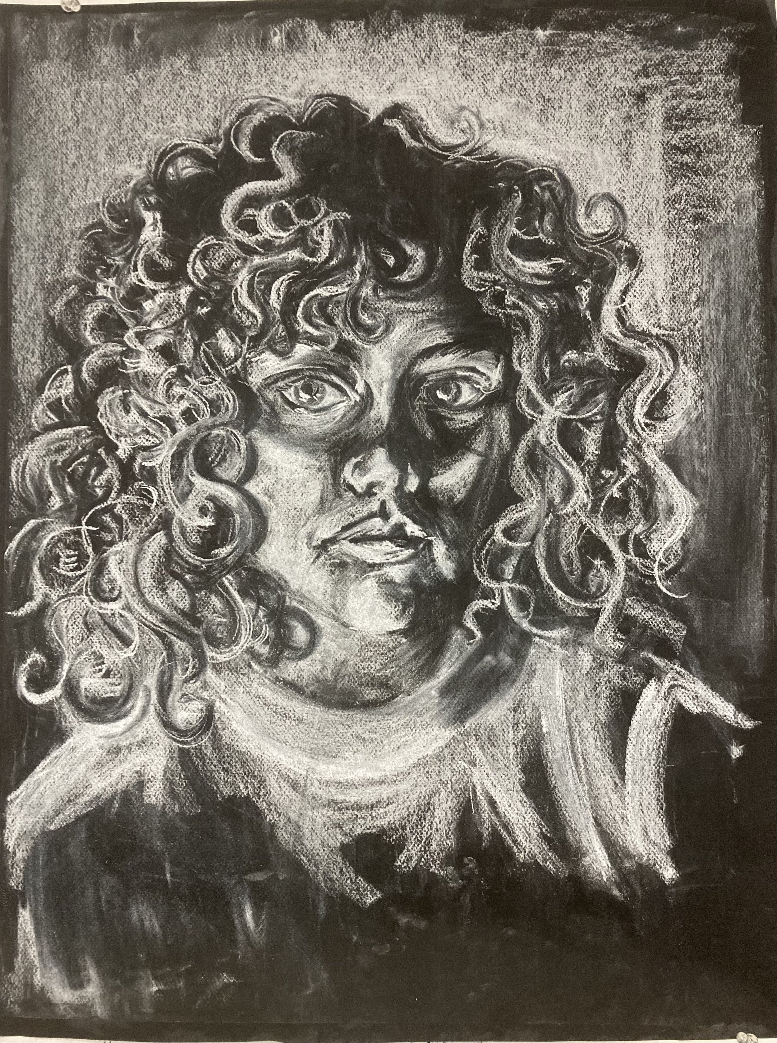 Self Portrait :: White Chalk