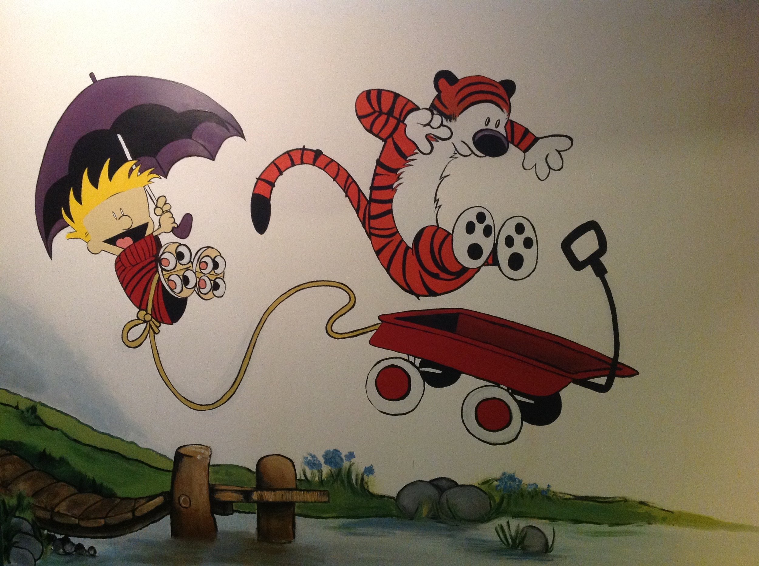 Replica of Calvin & Hobbes Mural :: Paint