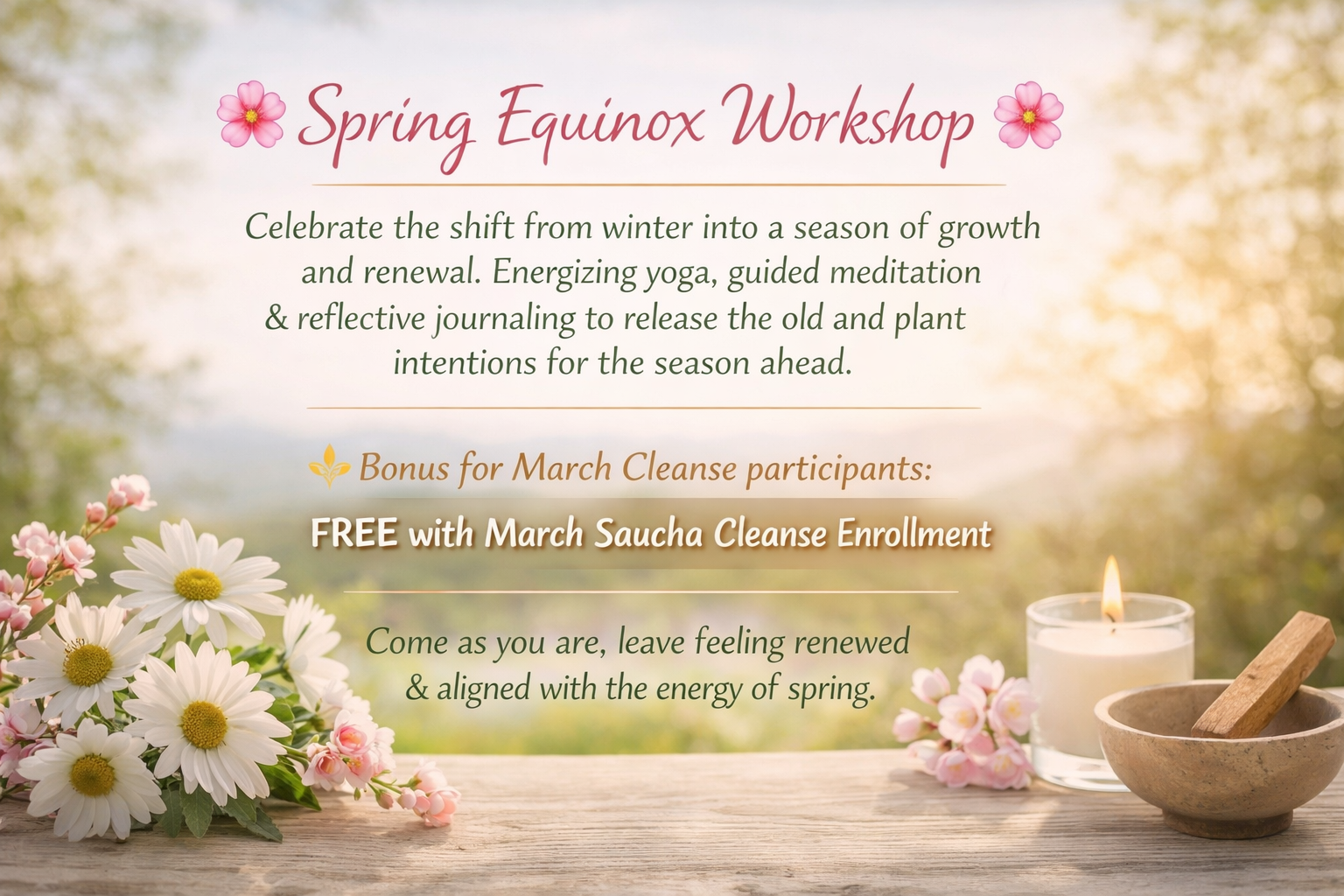 Spring Equinox: A Practice of Renewal &amp; Balance with Amanda