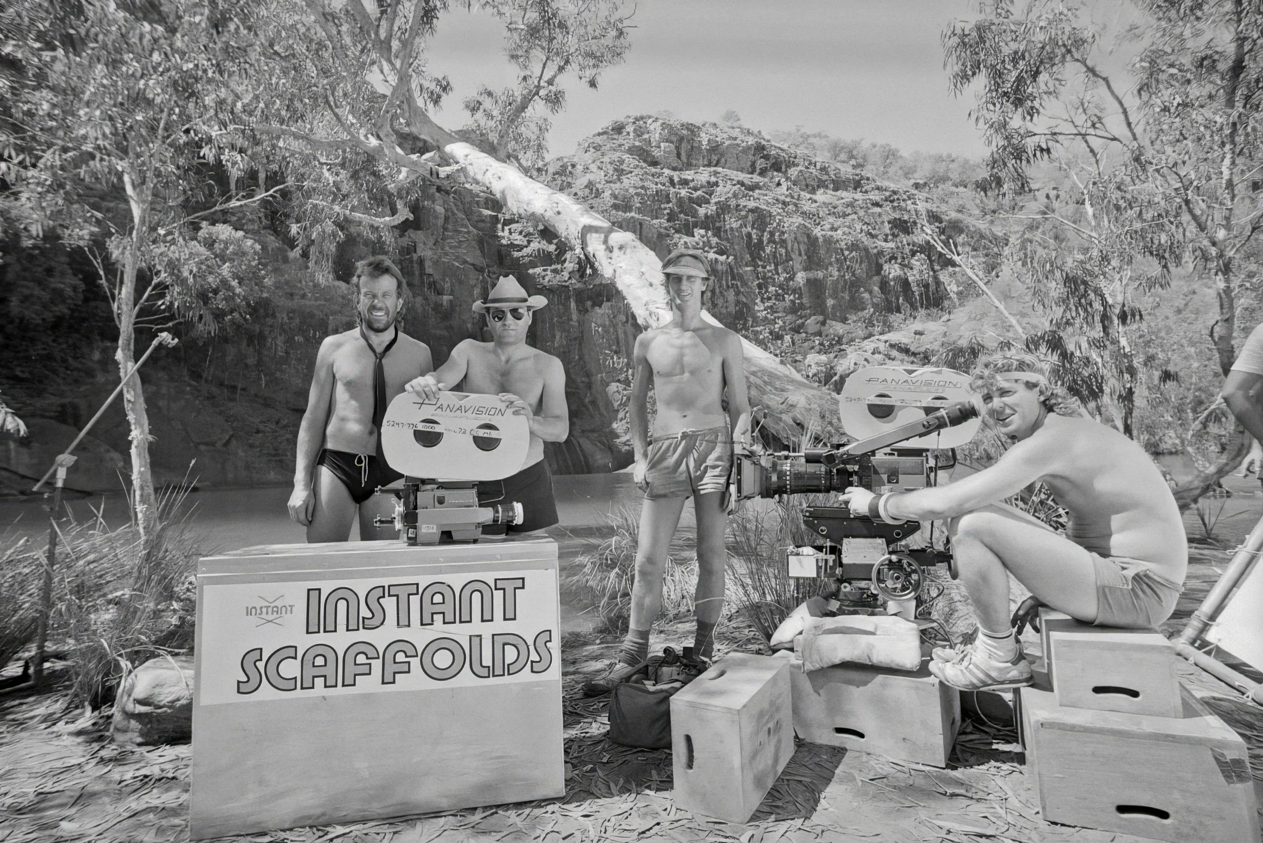 RF 1985 CD STILLS BTS On Set Instant Scaffolds and cerew in Croc Billabong NGS 33-29 HI RES SCAN.jpg