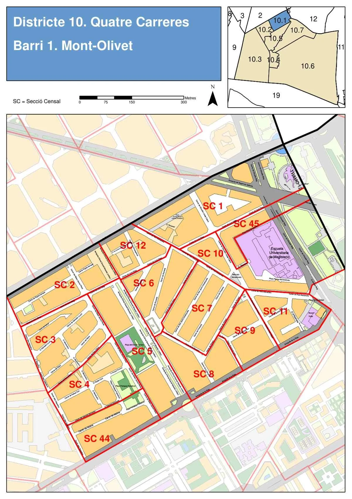 Mont Olivet Neighborhood Map