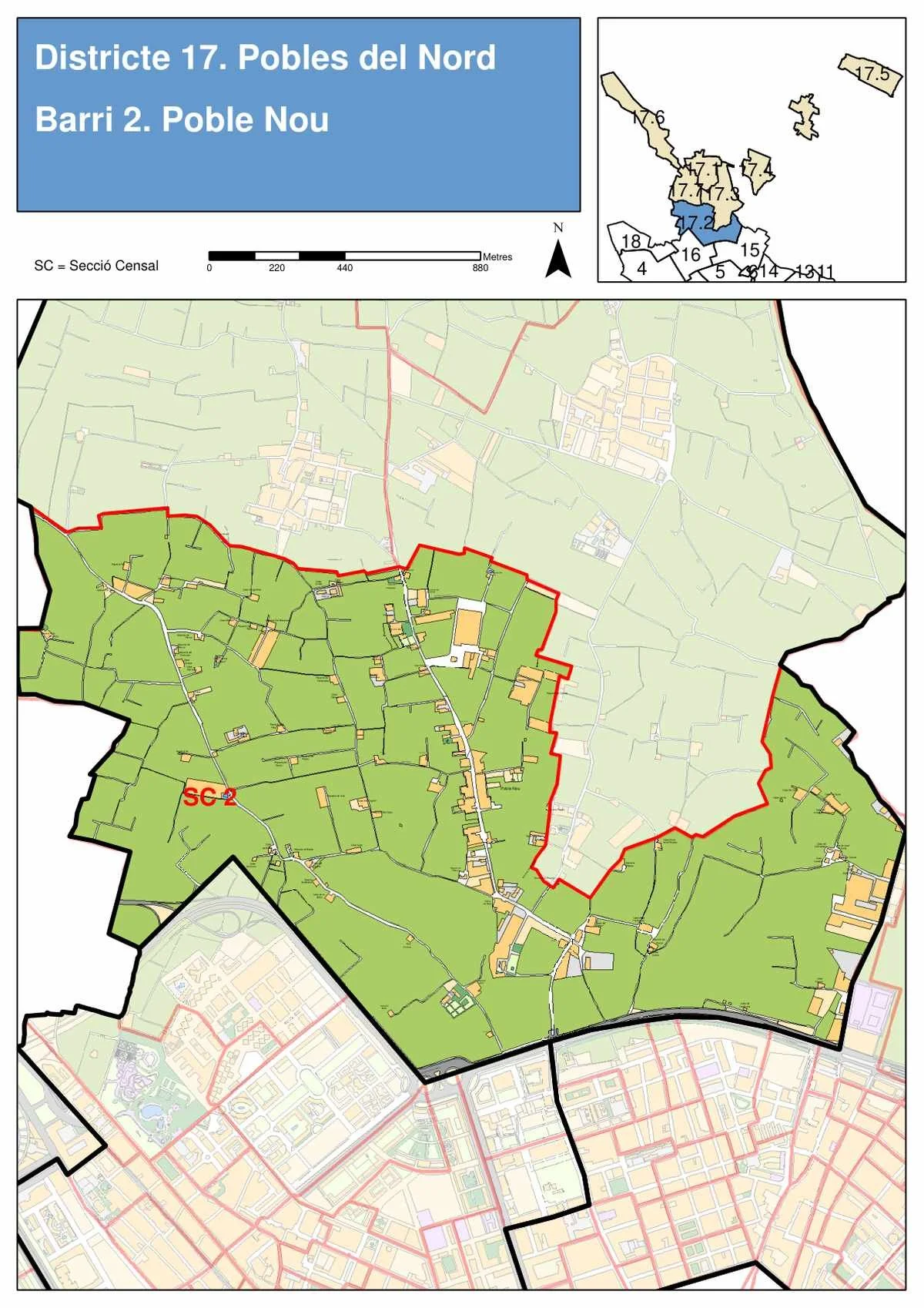 Poble Nou Neighborhood Map