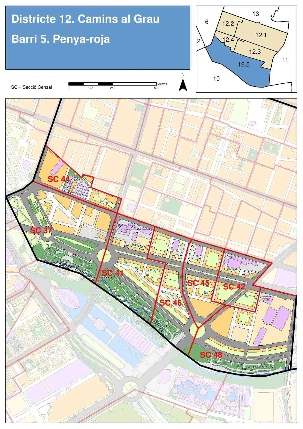 Penya-Roja Neighborhood Map