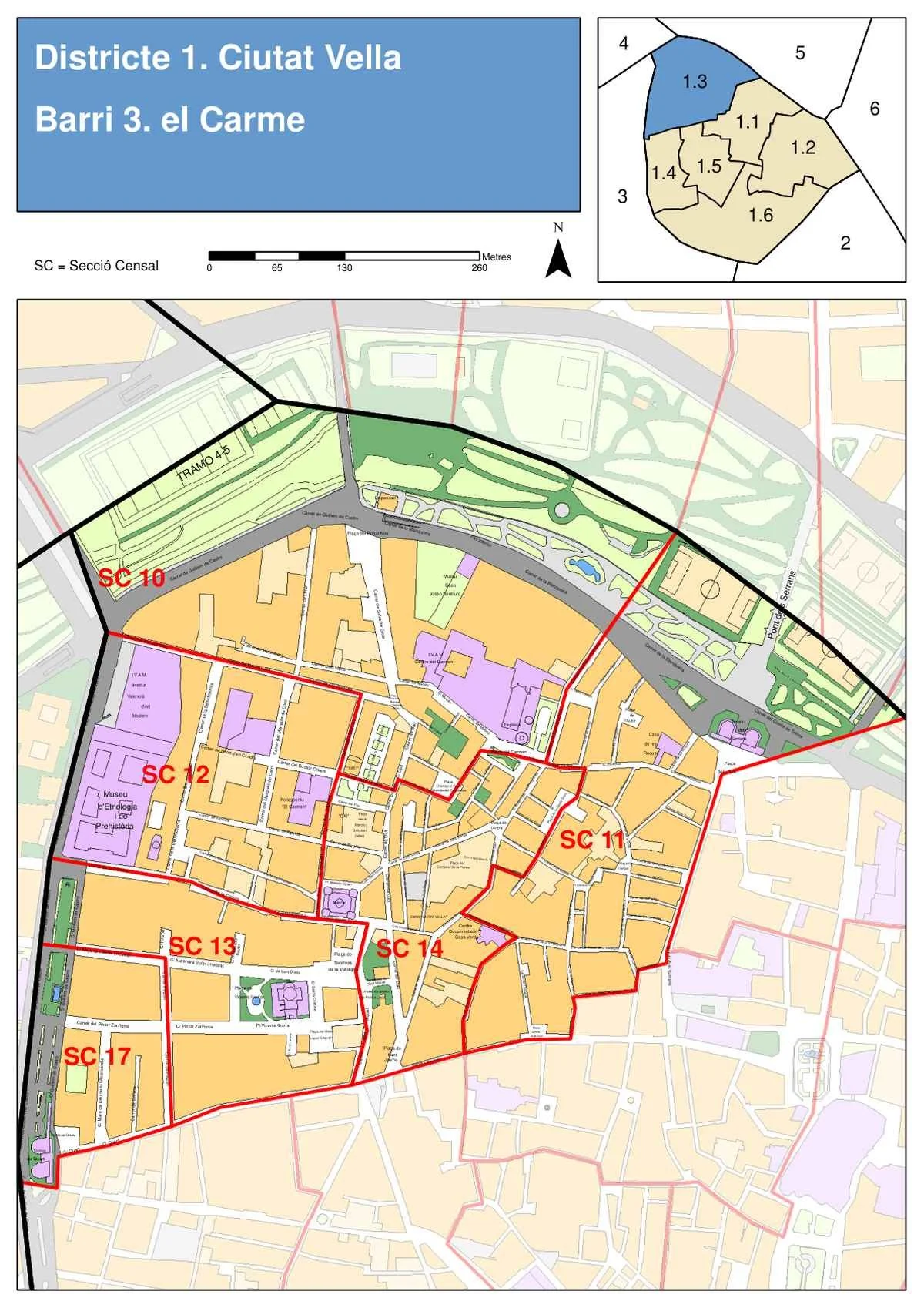 El Carme Neighborhood Map