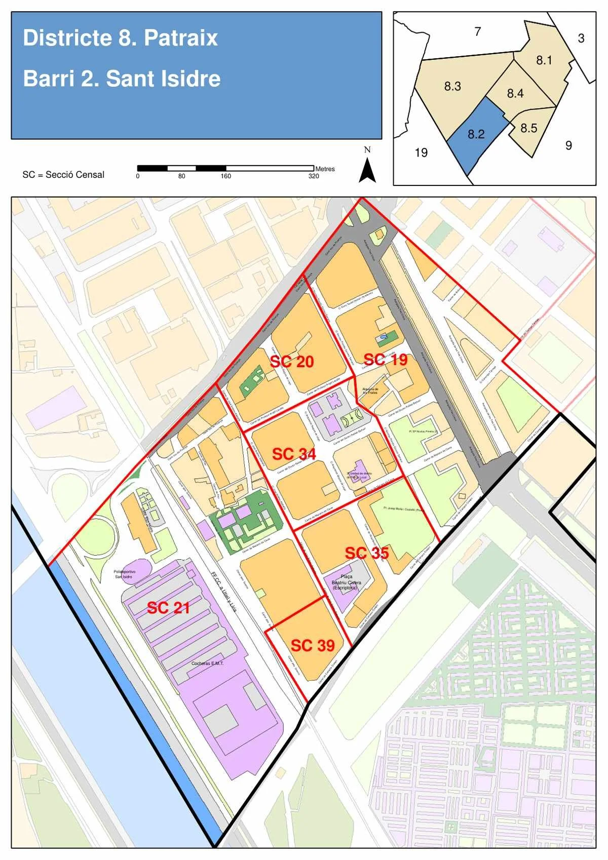 Sant Isidre Neighborhood Map