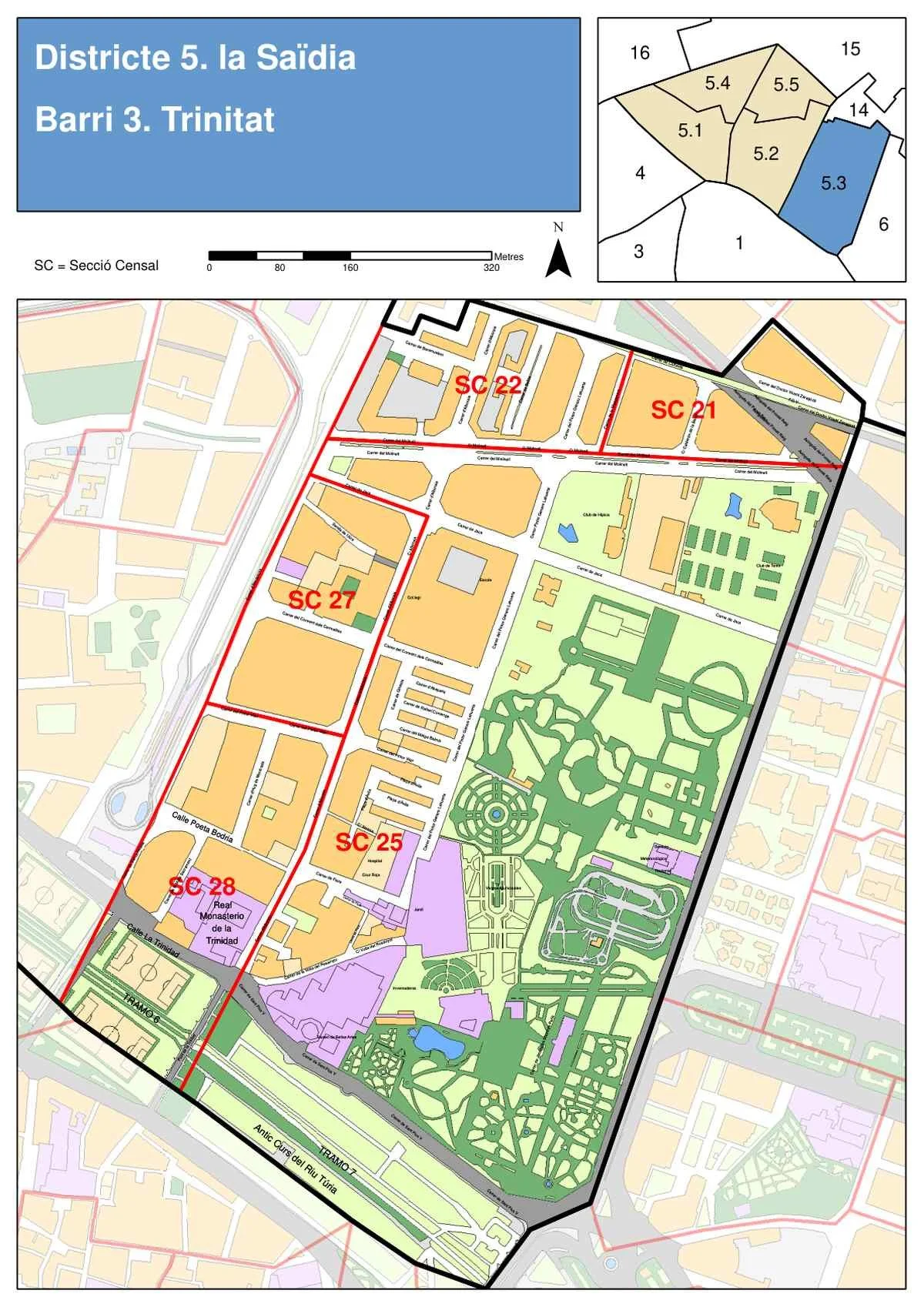 Trinitat Neighborhood Map