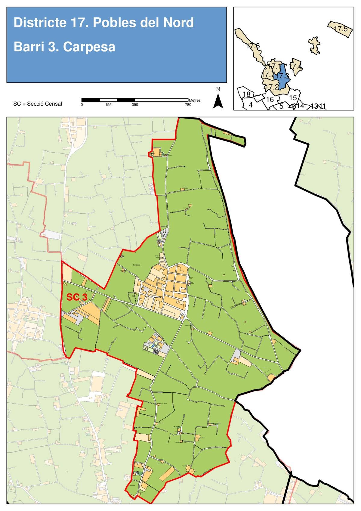 Carpesa Neighborhood Map