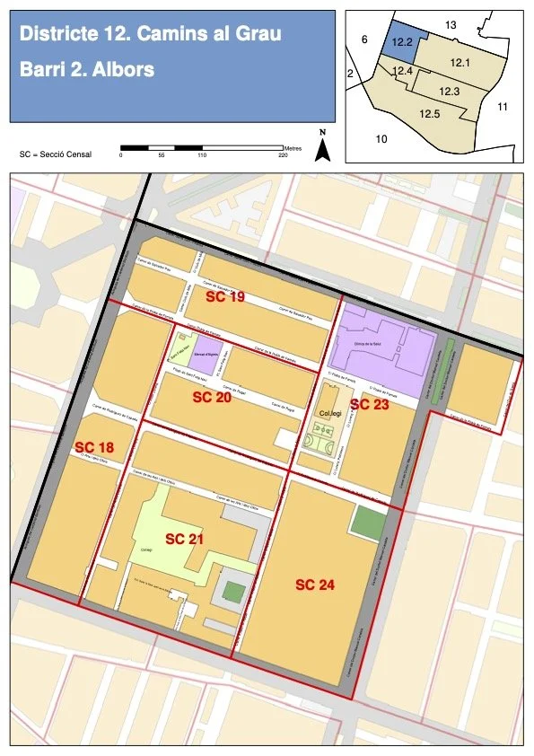 Albors Neighborhood Map