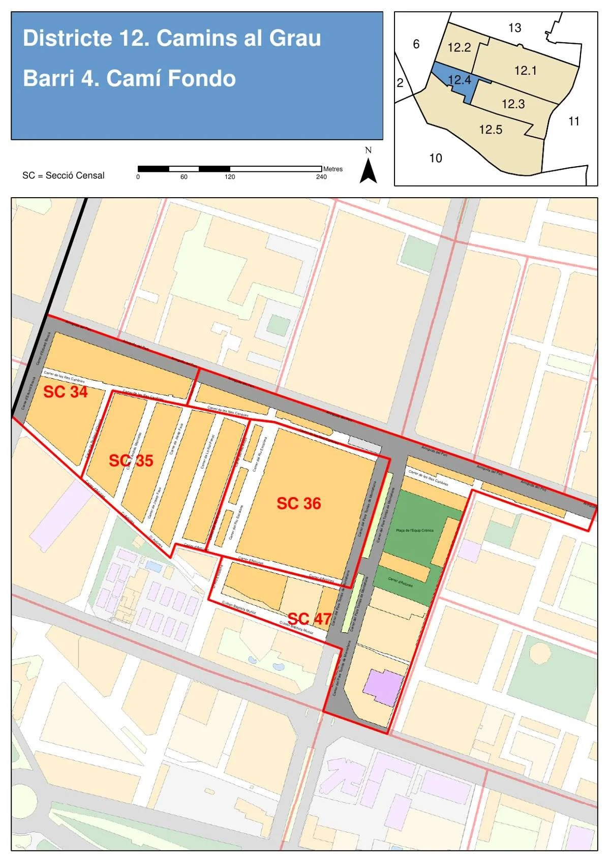 Cami Fondo Neighborhood Map