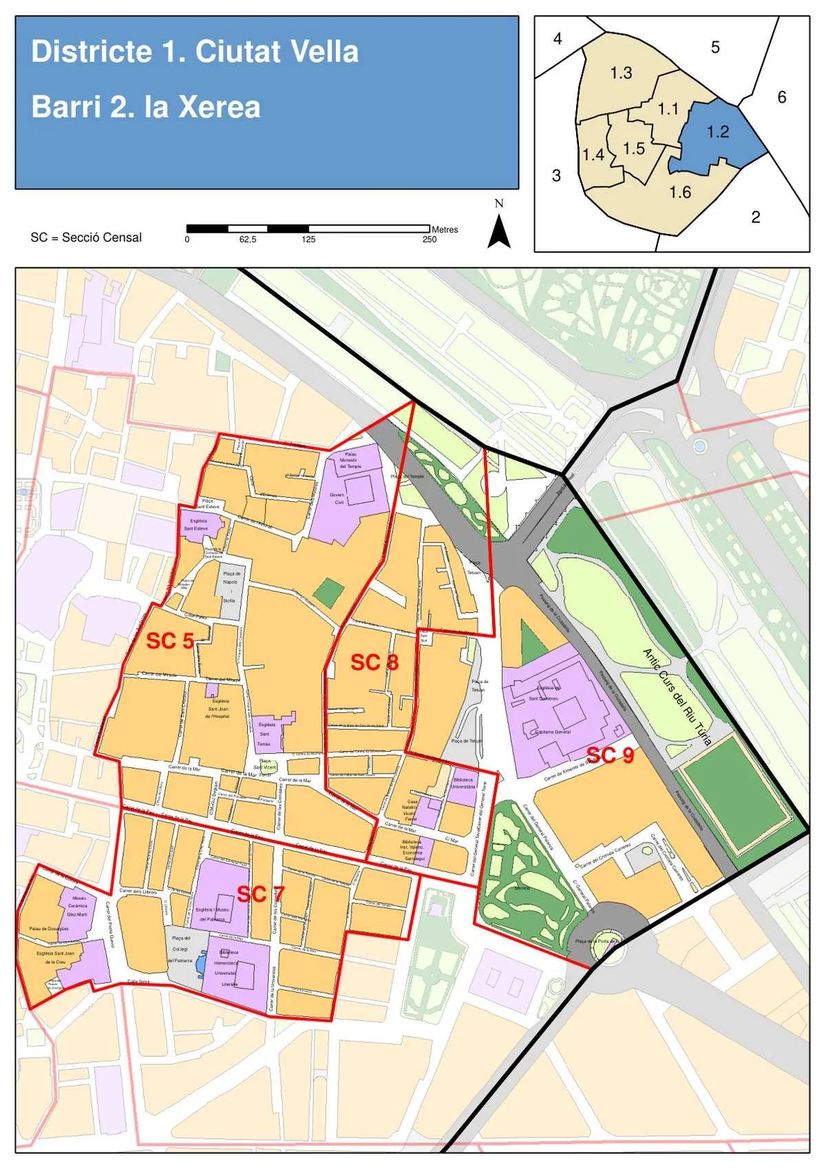 La Xerea Neighborhood Map