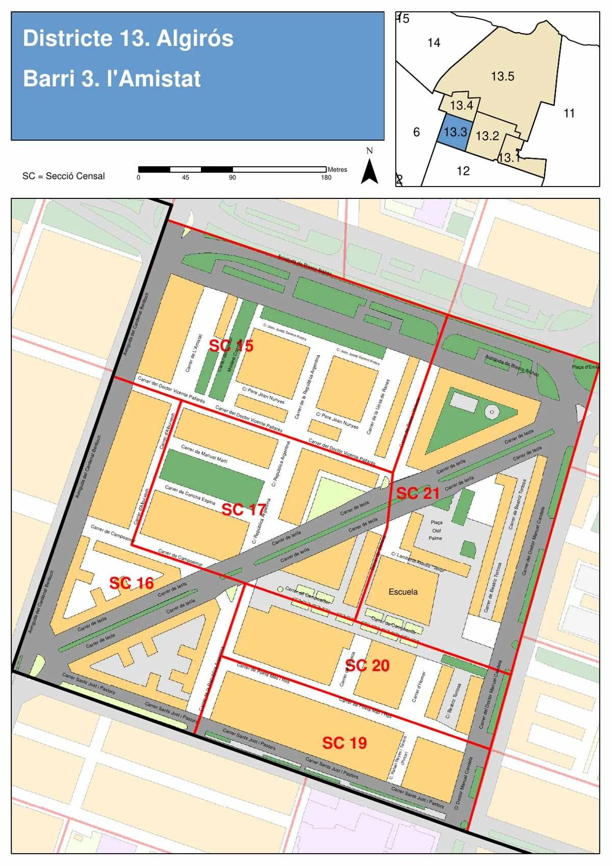 L'Amistat Neighborhood Map