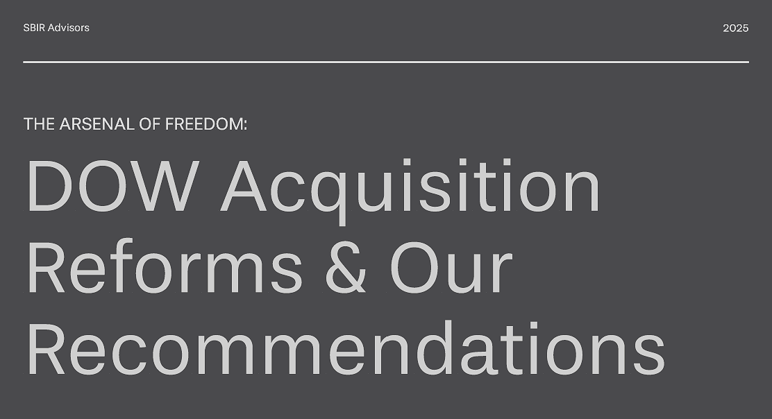 DoW Acquisition Reforms
