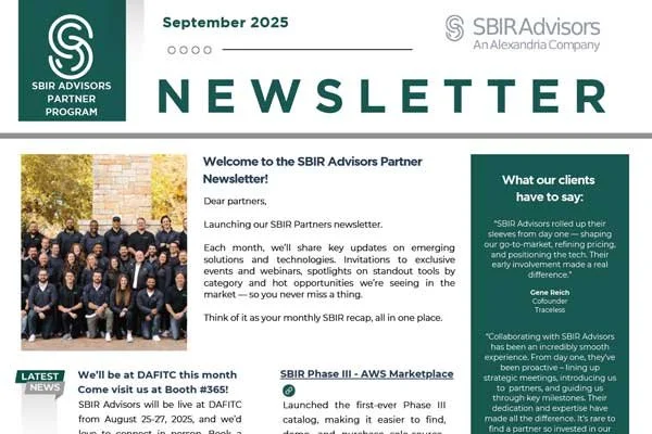 September Edition - SBIR Advisors Newsletter