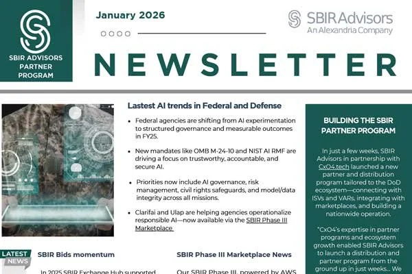 January Edition - SBIR Advisors Newsletter