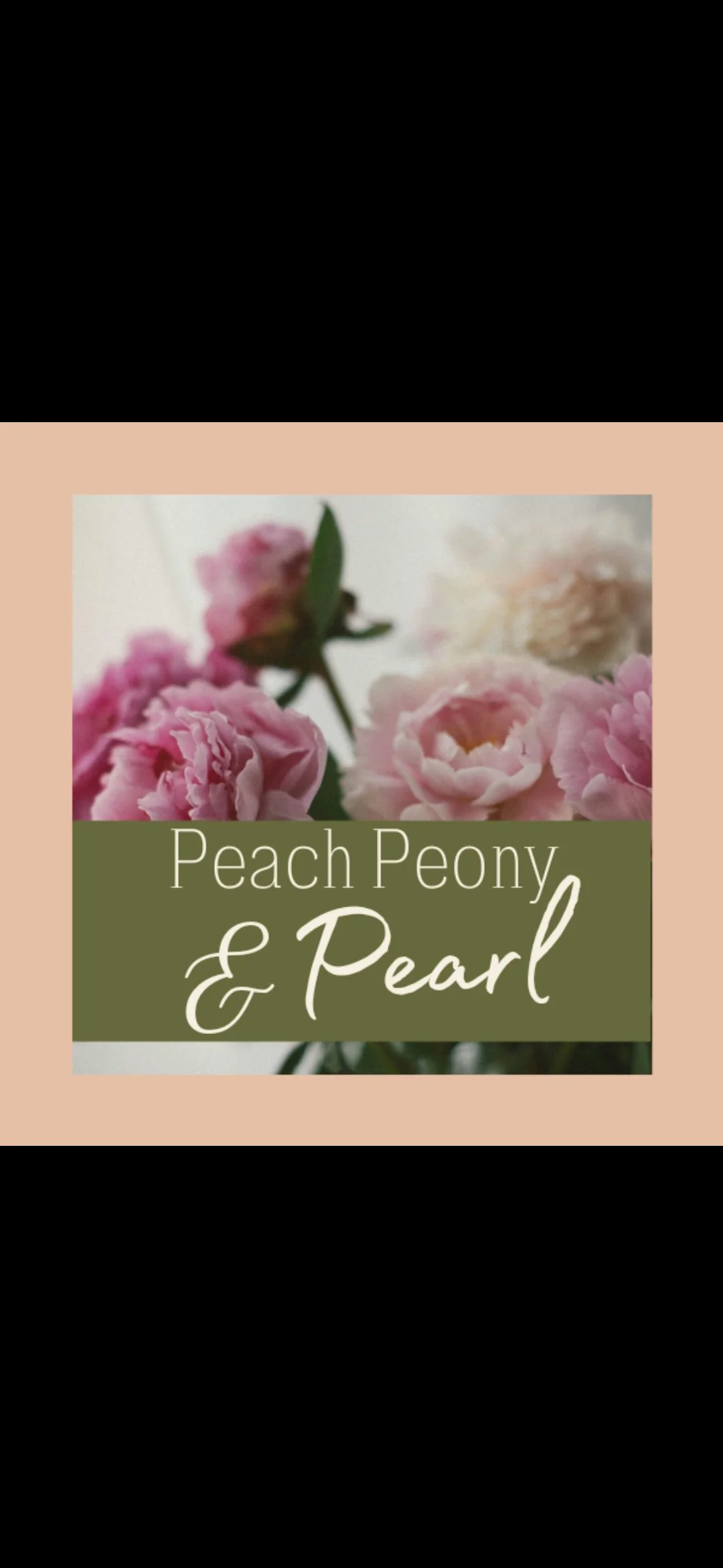 Peach Peony and Pearl