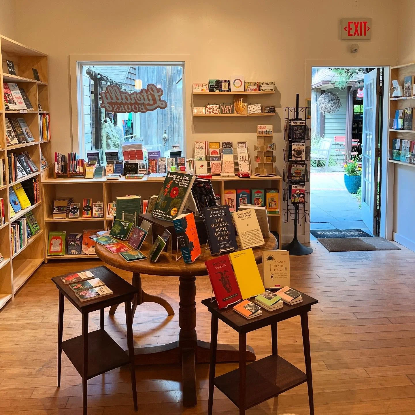 I love the view from the counter in the shop! Go to our website to sign up for our newsletter to be first to know about events, book clubs, and more. #independentbookstore