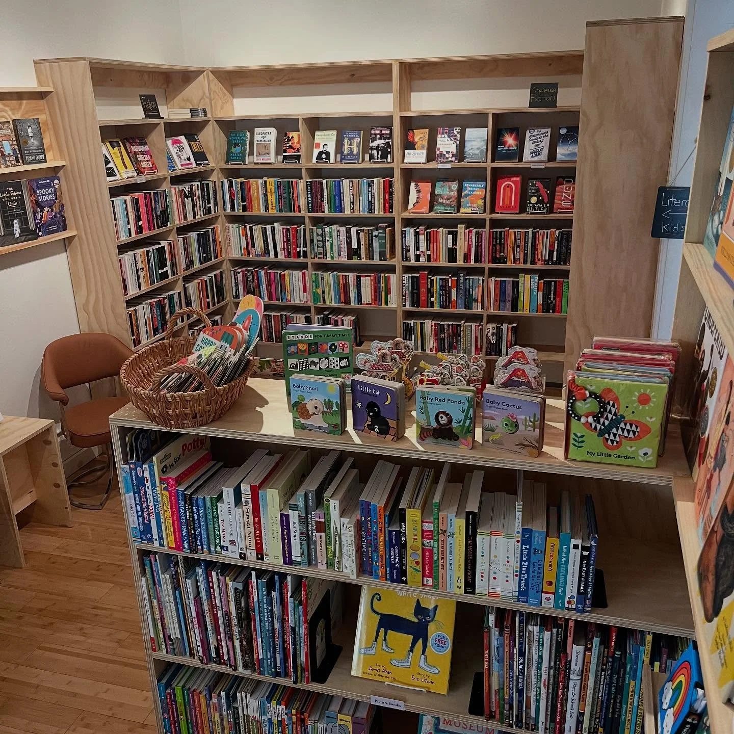 Shelves are full of books for you! Open Sunday 11-6 #independentbookstore #reads