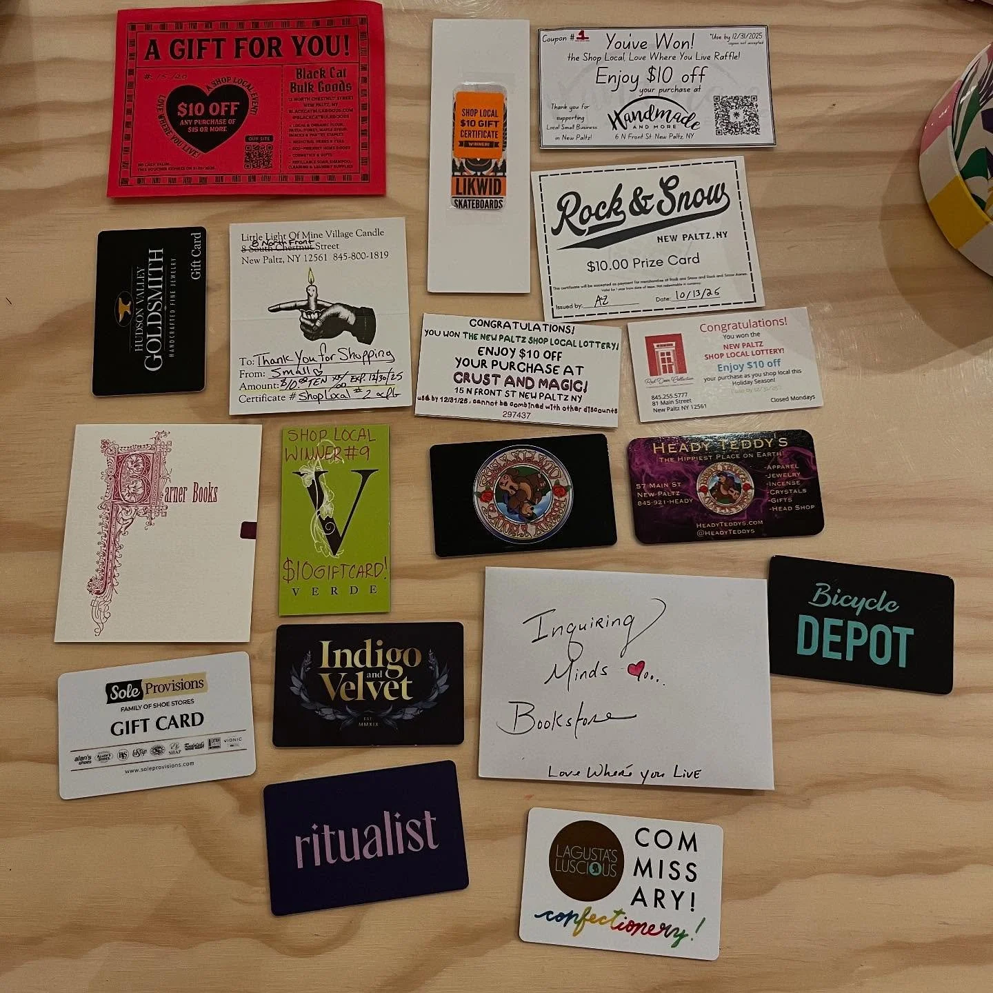 It&rsquo;s Wednesday! Shop our shop to be eligible to win a gift card to another shop! #shoplocal #newpaltz