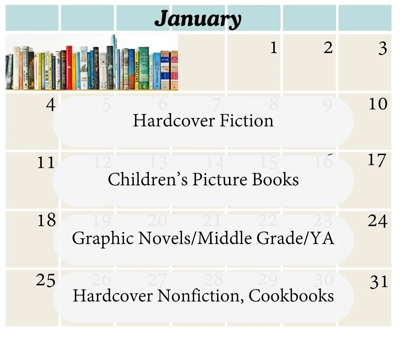 Happy New Year! Starting tomorrow we will be running weekly sales on select titles all month. Come in and save 20% on each week&rsquo;s category! #booksale #independentbookstore #hudsonvalleyhappenings