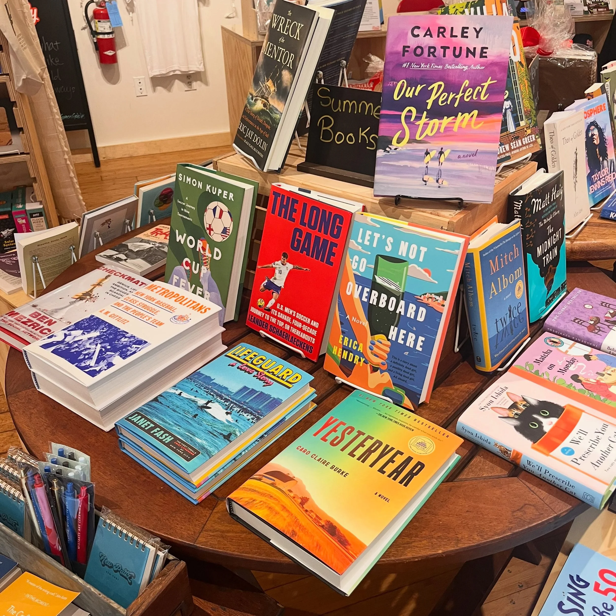 Come in for those hot summer reads! We are open all weekend 11-5.