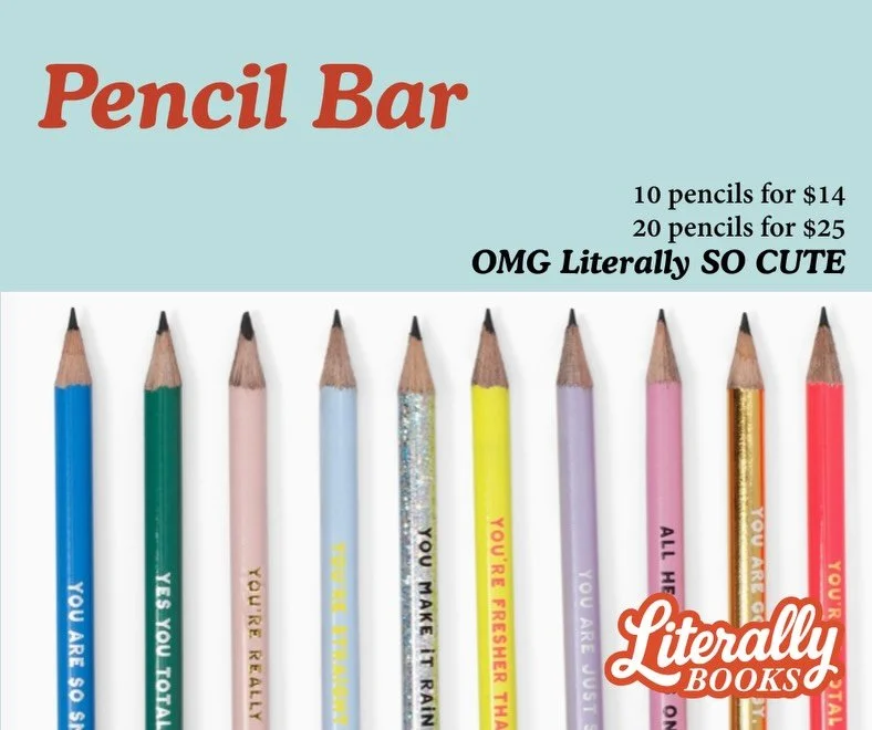 Getting ready for back to school? Stop by our pencil bar! Choose a selection or just one.