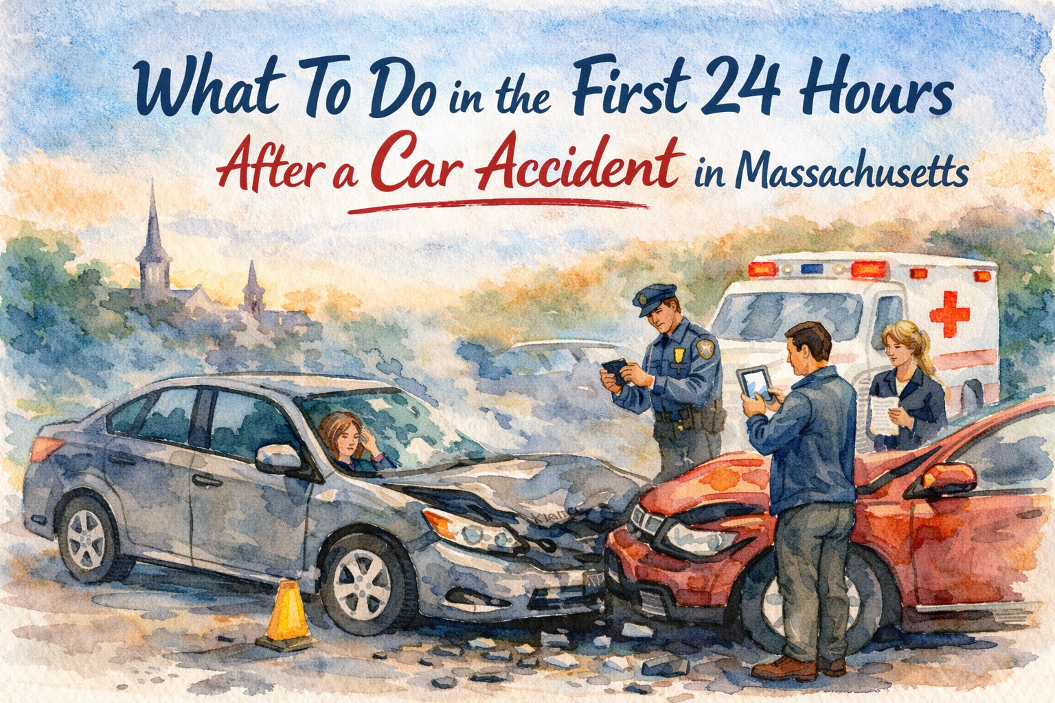 What To Do in the First 24 Hours After a Car Accident in Massachusetts