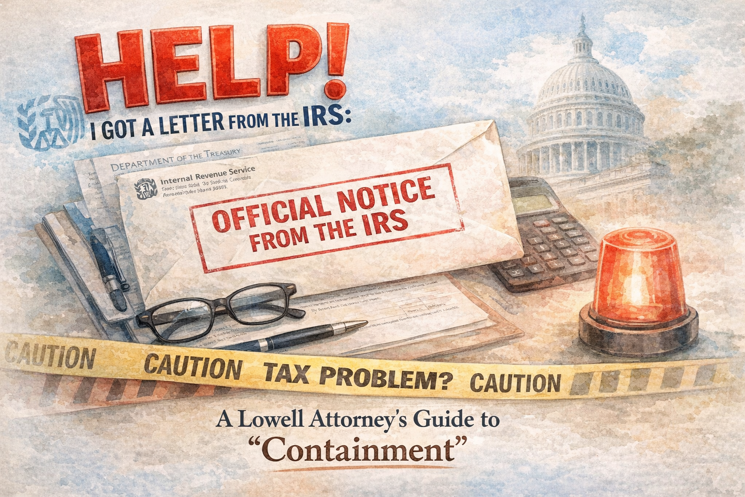 Help! I Got a Letter from the IRS: A Lowell Attorney’s Guide to "Containment"