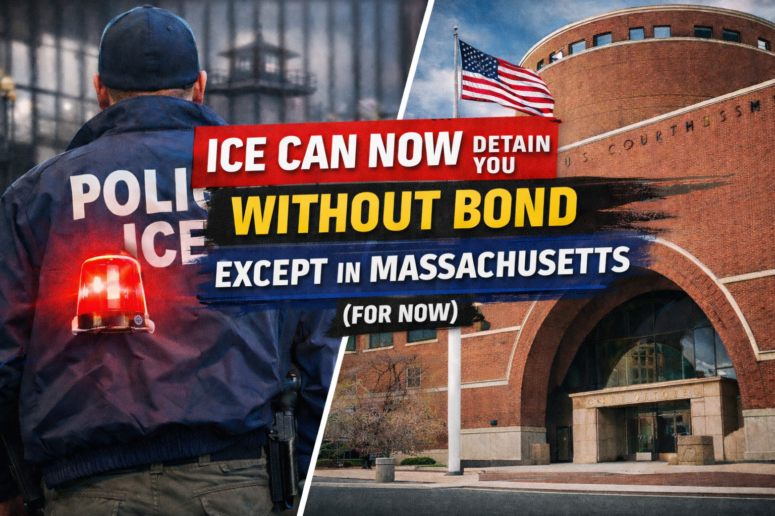 🚨 ICE Can Now Detain You Without Bond — Except in Massachusetts (For Now)
