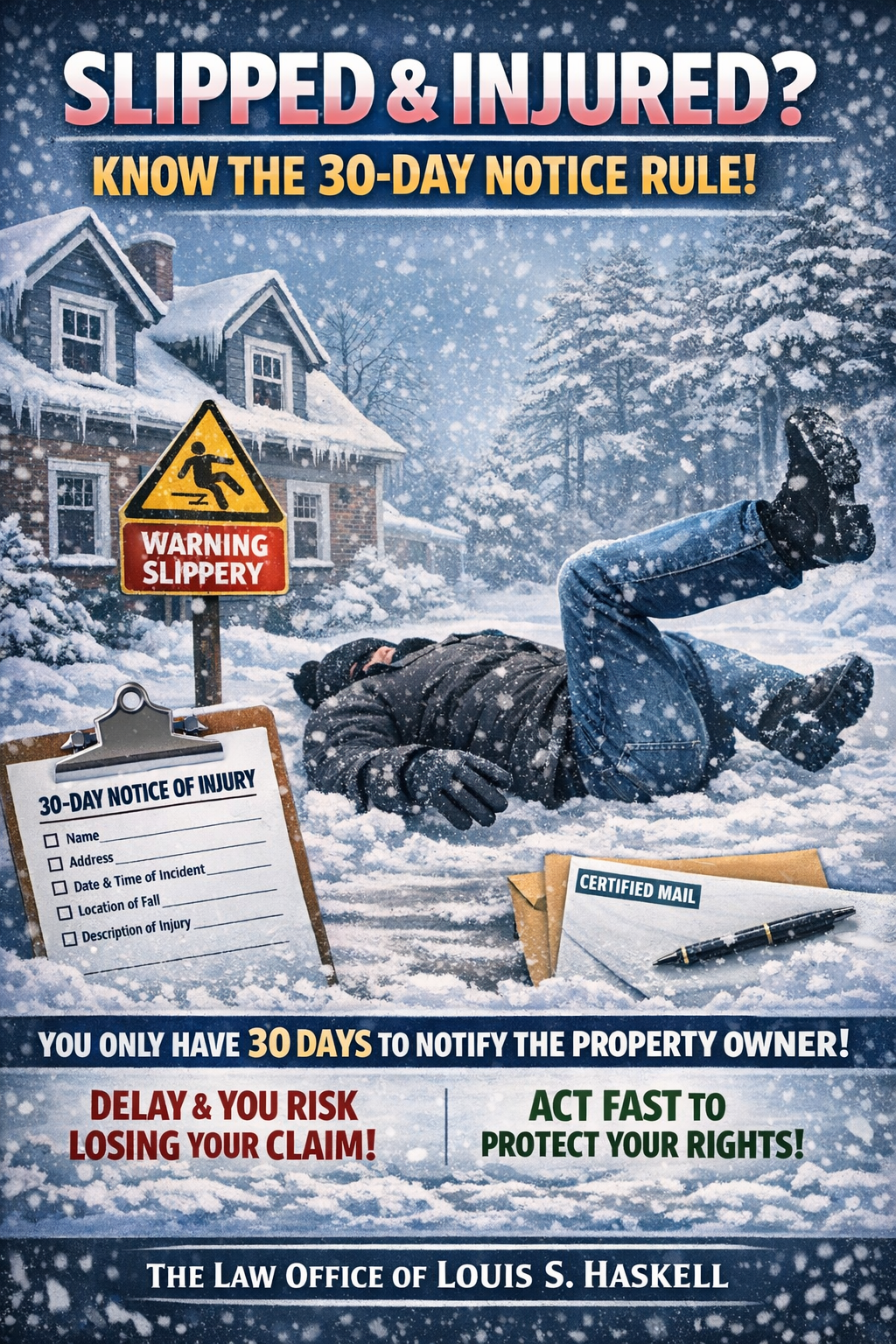 Winter Slip-and-Fall Injuries in Massachusetts: Why Timing Matters